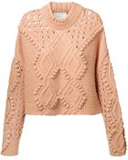 3.1 Phillip Lim Cable Knit Jumper - Lyst