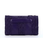 Miu Miu Purple Matelassã© Lambskin Clutch - Lyst