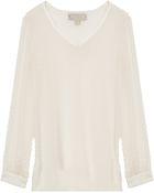 Beyond Vintage V Neck Blouse - Lyst