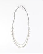 Ann Taylor Modern Classic Dangle Necklace - Lyst