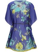 Matthew Williamson Short Botanical Feather Kaftan - Lyst