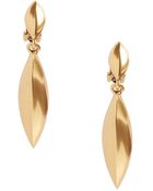Oscar de la Renta Gold Disk Earrings Gold Disk Earrings - Lyst