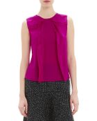 Nina Ricci Ruffle-Front Sleeveless Top - Lyst