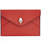 Alexander McQueen Skull Envelope Card Holder - Lyst