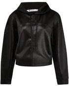 T By Alexander Wang Black Highshine Hooded Top - Lyst