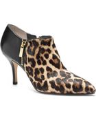 Michael Kors Clara Leopard Hair Calf Ankle Boot - Lyst
