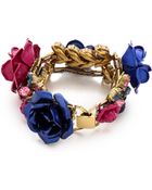 Erickson Beamon Urban Jungle Bracelet Pinkblue - Lyst