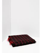 Mango Check Twill Scarf - Lyst