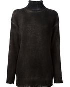 Avant Toi Dyed Roll Neck Sweater - Lyst