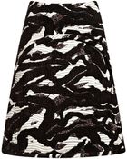 Proenza Schouler Bonded Velvet Jacquard Coating Aline Skirt - Lyst