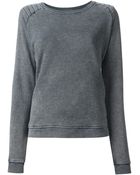 Zoe Karssen Padded Shoulder Sweatshirt - Lyst