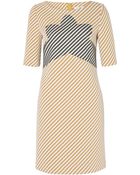 Carven Zigzag Tweed Panel Dress - Lyst