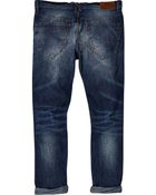 River Island Mid Wash Chester Tapered Jeans - Lyst