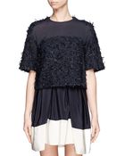3.1 Phillip Lim Tweed with Chiffon Top - Lyst