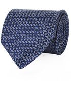 Salvatore Ferragamo Jacquard Circle Silk Tie - Lyst