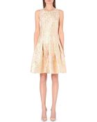 Oscar de la Renta Metallic Brocade Dress - Lyst
