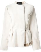 Lanvin Short Shearling Jacket - Lyst