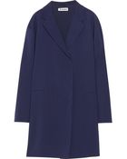 Jil Sander Stretch Wool-Blend Coat - Lyst