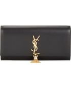 Saint Laurent Monogramme Clutch - Lyst