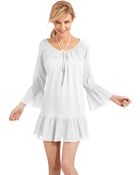 Ralph Lauren Blue Label Ruffled Swim Cover Up Tunic - Lyst
