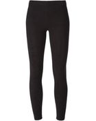 David Lerner Faux Suede Basic Leggings - Lyst