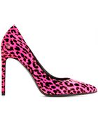Saint Laurent Paris Printed Leather Pumps - Lyst