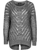 Dex Open Knit Sweater - Lyst