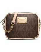 Michael Kors Jet Set Logo Crossbody - Lyst