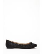 Forever 21 Quilted Bow Ballet Flats - Lyst