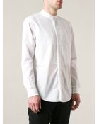 Maison Martin Margiela Pleated Yoke Shirt - Lyst