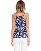 Greylin Trina Silk Peplum Top - Lyst