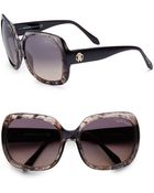 Roberto Cavalli Marbled Oversized 60mm Sunglasses - Lyst