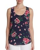 Joie Rain B Floral Print Silk Top - Lyst