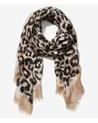 Express Overlapping Leopard Print Quad Scarf - Lyst