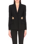 Versace Embellished Silk Blazer - Lyst