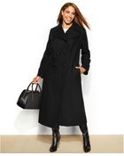 DKNY Plus Size Wool-Blend Double-Breasted Walker Coat - Lyst