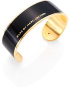 Marc By Marc Jacobs Modern Enamel Cuff Bracelet/Goldtone - Lyst