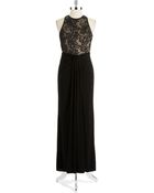 Xscape Sequin And Lace Gown - Lyst