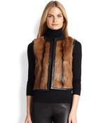 Ralph Lauren Black Label Ellery Goat Fur Vest - Lyst