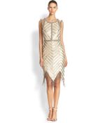 Haute Hippie Beaded Fringe-trim Dress - Lyst