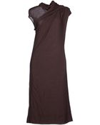 Malloni Kneelength Dress - Lyst