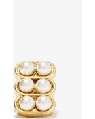 Nasty Gal Nitty Griddy Pearl Ring - Lyst