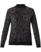 Christopher Kane Snake-Intarsia Cashmere-Knit Sweater - Lyst