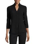 Lafayette 148 New York Marti Pleated Blouse - Lyst