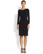 Paule Ka Draped Mattejersey Dress - Lyst