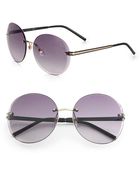 Gucci Rimless Oversized Round Sunglasses - Lyst