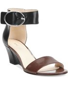 Nine West Ventana Ankle Strap Demi Wedge Sandals - Lyst