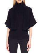 Michael Kors Rib-trim Open Shrug - Lyst
