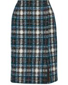 Oscar de la Renta Cotton-Blend Tweed Pencil Skirt - Lyst
