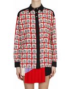 Fausto Puglisi Printed Silk Shirt - Lyst